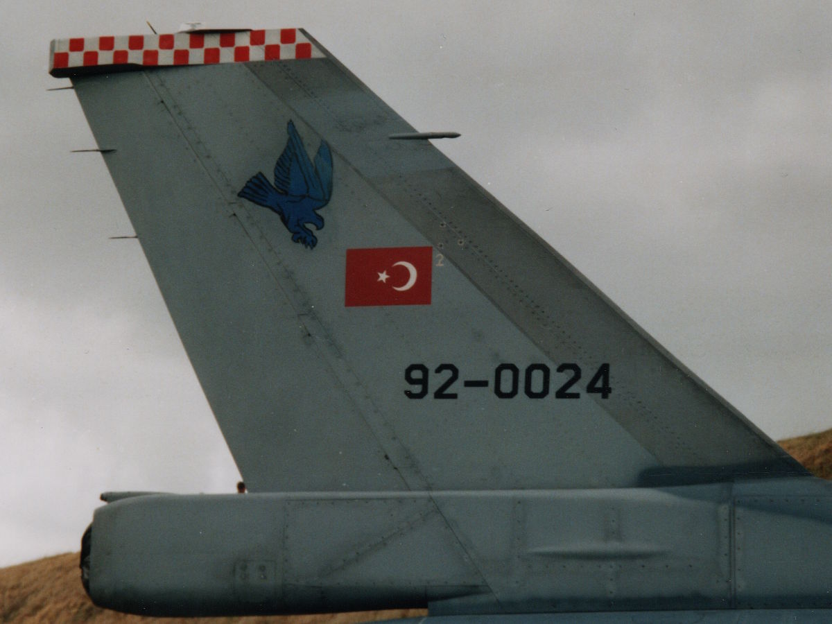 F-16D, 92-0024, Trkische Luftwaffe, Flugplatz Eggebek, 24. August 2003